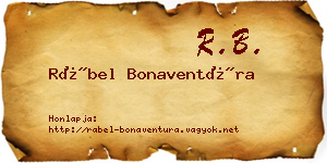 Rábel Bonaventúra névjegykártya